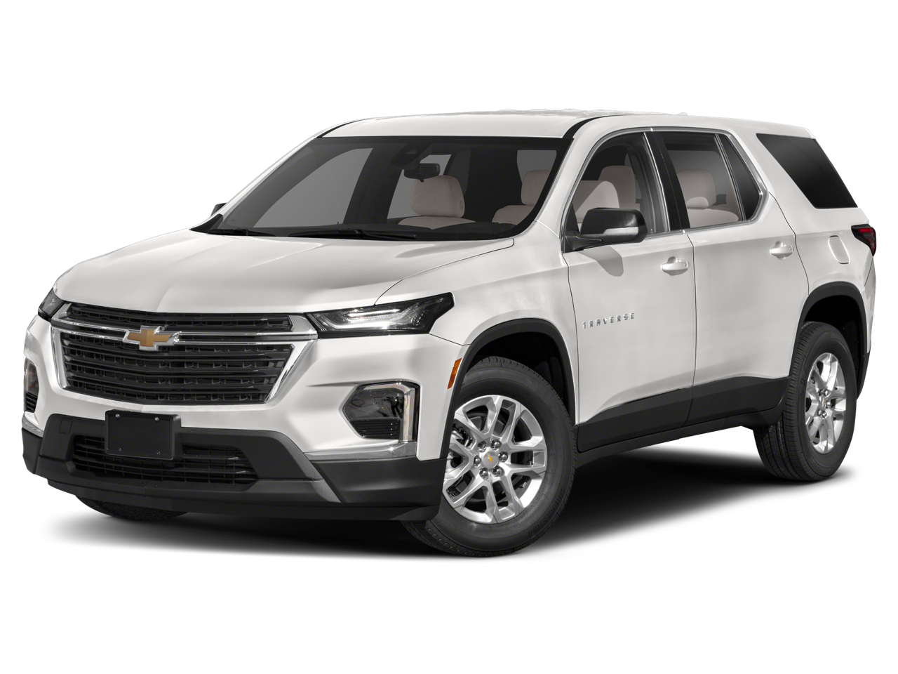 2023 Chevrolet Traverse RS in Sterling Gray Metallic — front three-quarter view