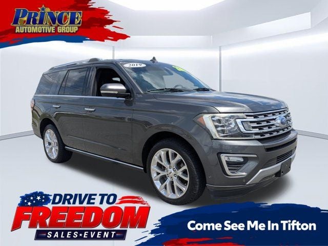 2019 Ford Expedition Limited in Magnetic — front three-quarter view