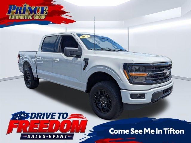 2024 Ford F-150 XLT in Avalanche — front three-quarter view