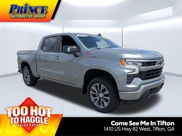 2025 Chevrolet Silverado 1500 RST in Sterling Gray Metallic — front three-quarter view