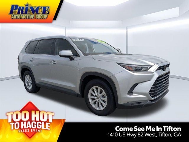2024 Toyota Grand Highlander XLE in Celestial Silver Metallic — front three-quarter view