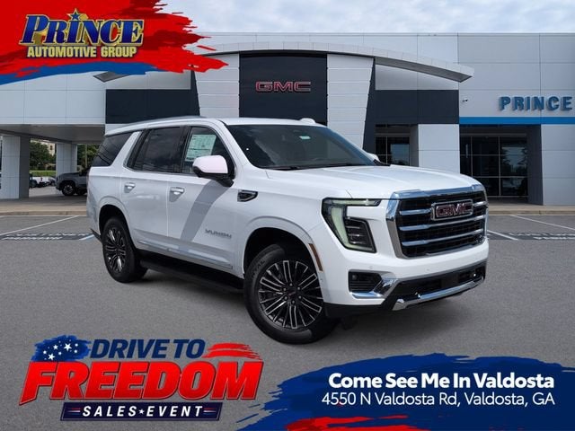 2026 GMC Yukon Elevation in Summit White — front three-quarter view