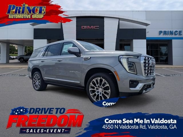 2026 GMC Yukon Denali in Sterling Metallic — front three-quarter view