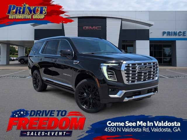 2026 GMC Yukon Denali in Onyx Black — front three-quarter view