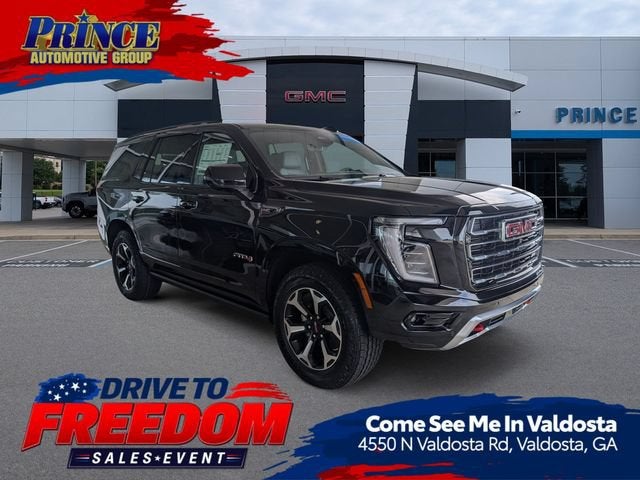 2026 GMC Yukon AT4 in Onyx Black — front three-quarter view