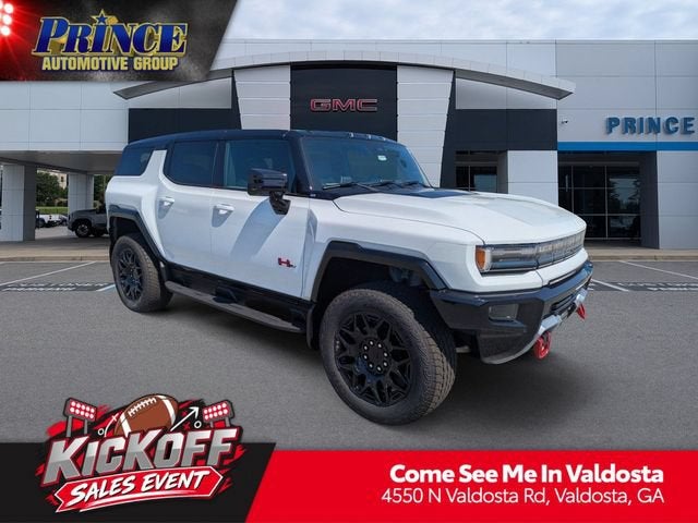 2026 GMC HUMMER EV SUV 2X in Interstellar White — front three-quarter view
