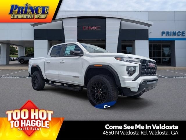 2026 GMC Canyon Elevation in Summit White — front three-quarter view