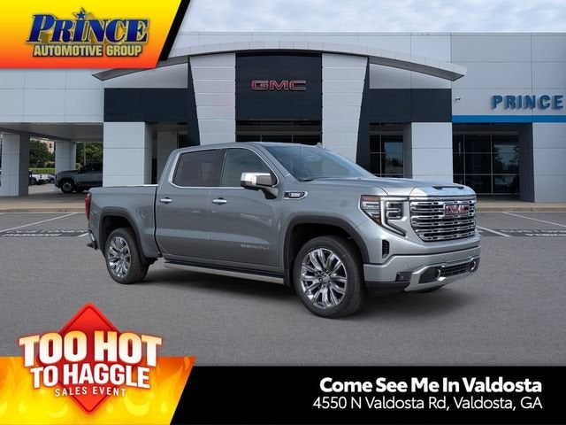 2026 GMC Sierra 1500 Denali in Sterling Metallic — front three-quarter view