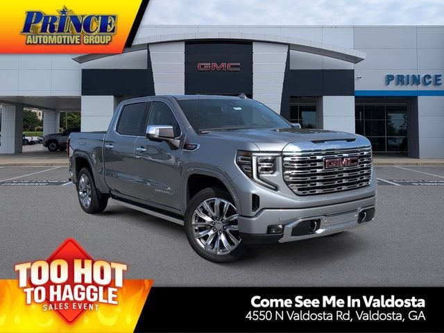 2026 GMC Sierra 1500 Denali in Sterling Metallic — front three-quarter view