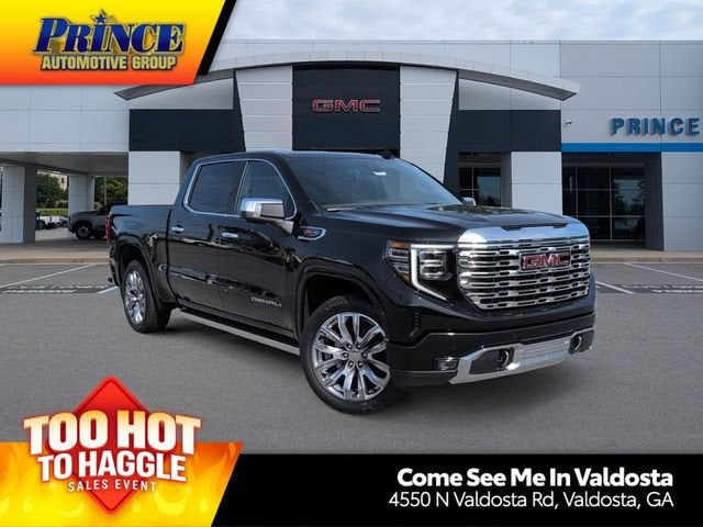 2026 GMC Sierra 1500 Denali in Onyx Black — front three-quarter view