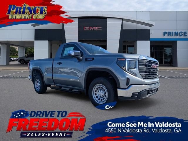 2026 GMC Sierra 1500 Pro in Sterling Metallic — front three-quarter view