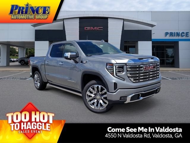 2026 GMC Sierra 1500 Denali in Sterling Metallic — front three-quarter view
