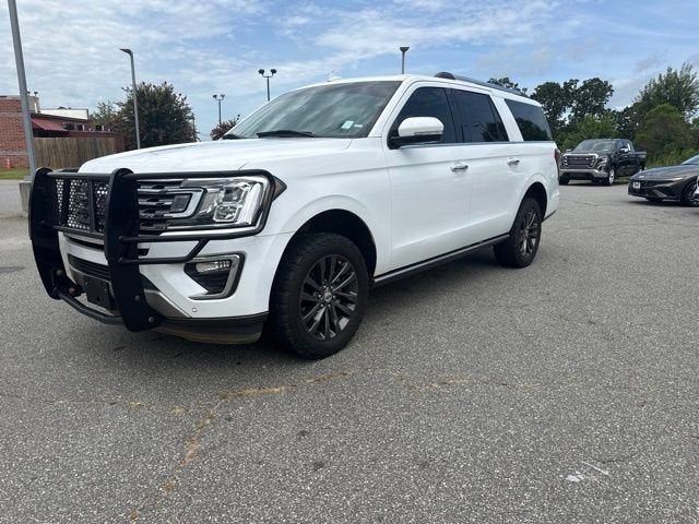 2020 Ford Expedition Max Limited in White — front three-quarter view