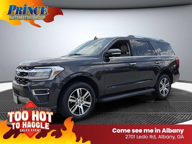 2024 Ford Expedition Limited in Black — front three-quarter view