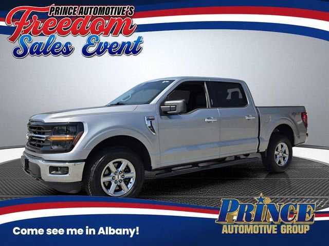 2024 Ford F-150 XLT in Silver — front three-quarter view