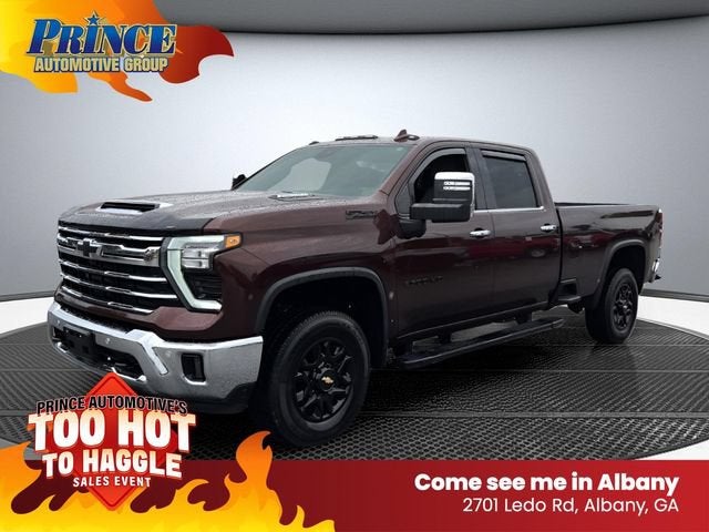 2024 Chevrolet Silverado 2500 HD LTZ in Auburn Metallic — front three-quarter view