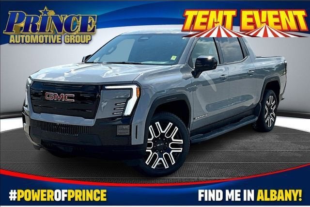 2026 GMC Sierra EV Elevation Extended Range in Thunderstorm Gray — front three-quarter view