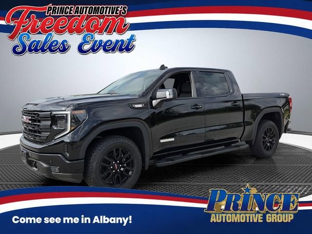 2026 GMC Sierra 1500 Elevation in Onyx Black — front three-quarter view