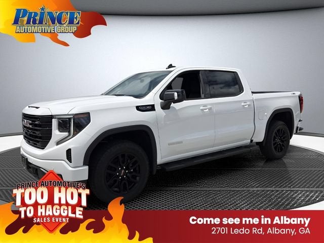 2026 GMC Sierra 1500 Elevation in Summit White — front three-quarter view