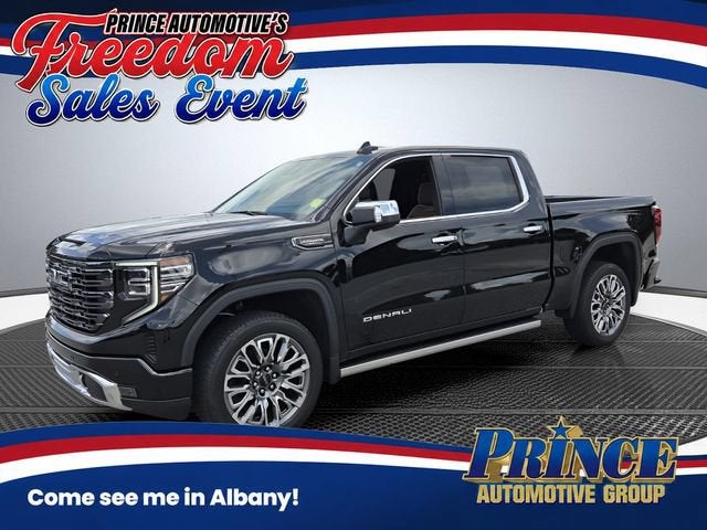 2026 GMC Sierra 1500 Denali Ultimate in Onyx Black — front three-quarter view