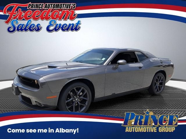 2021 Dodge Challenger SXT in Grey — front three-quarter view