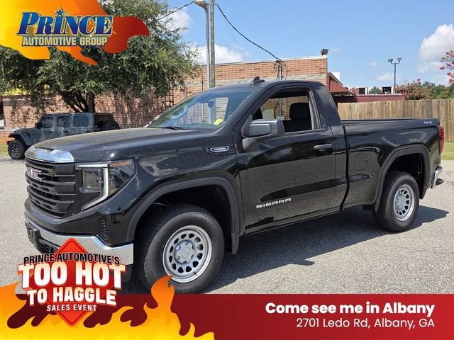 2026 GMC Sierra 1500 Pro in Onyx Black — front three-quarter view