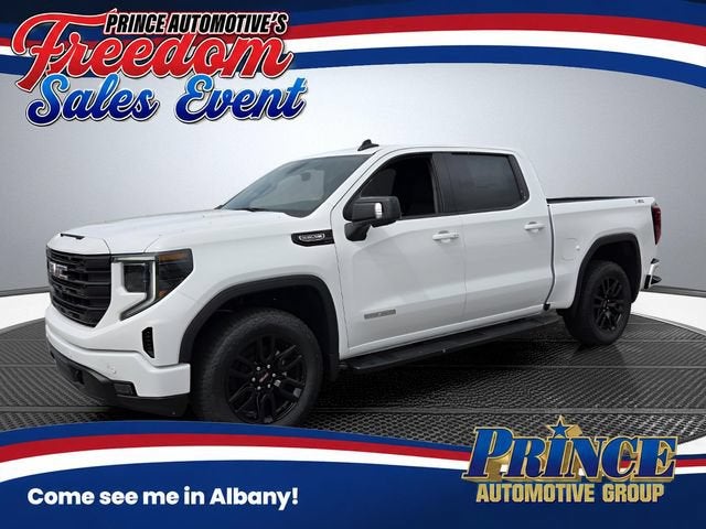 2026 GMC Sierra 1500 Elevation in Summit White — front three-quarter view