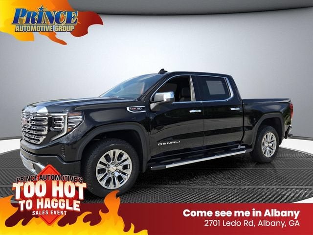 2026 GMC Sierra 1500 Denali in Onyx Black — front three-quarter view